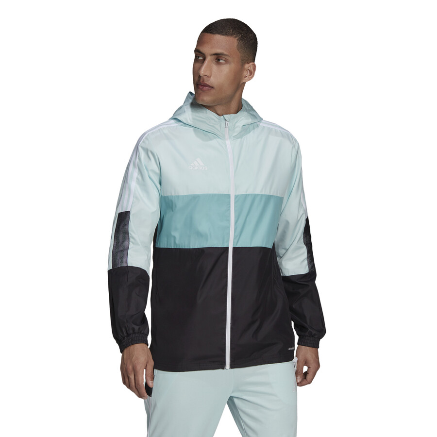 Coupe vent adidas Tiro bleu noir sur Foot