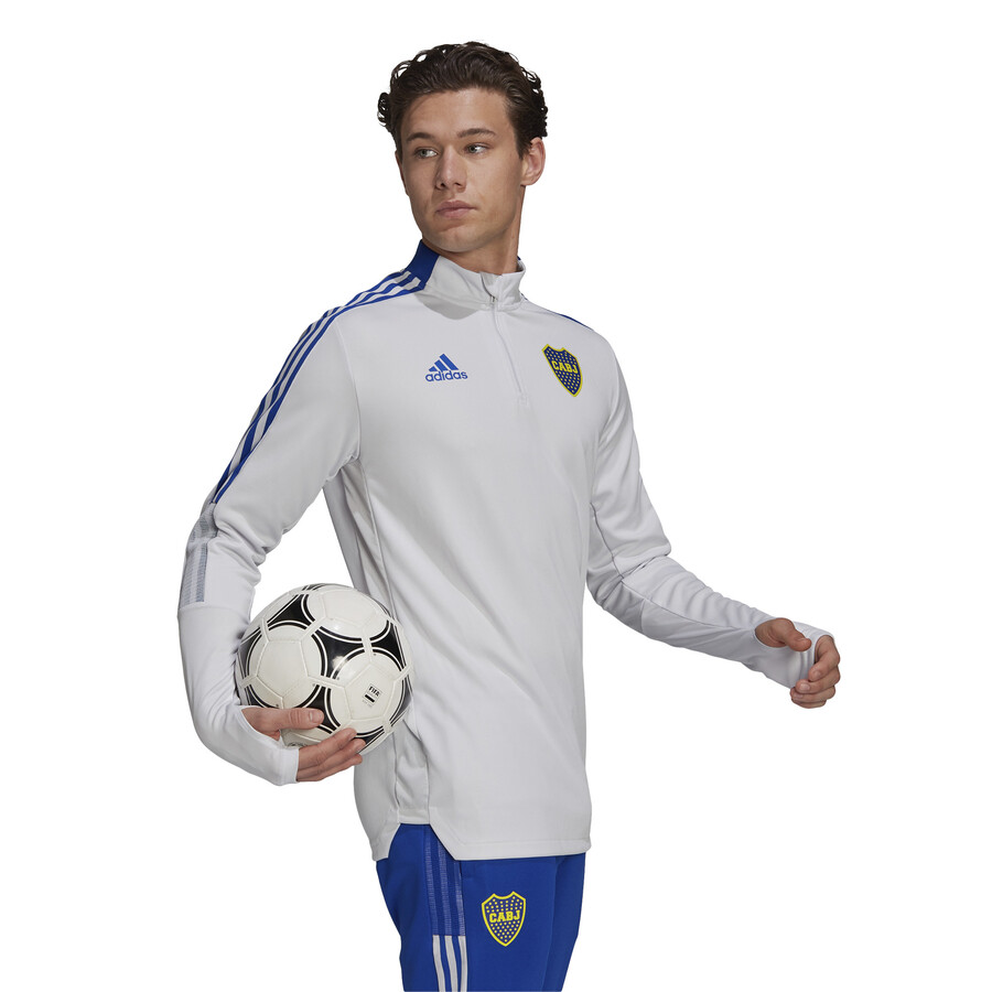 Sweat zippé Boca Juniors gris bleu 2021