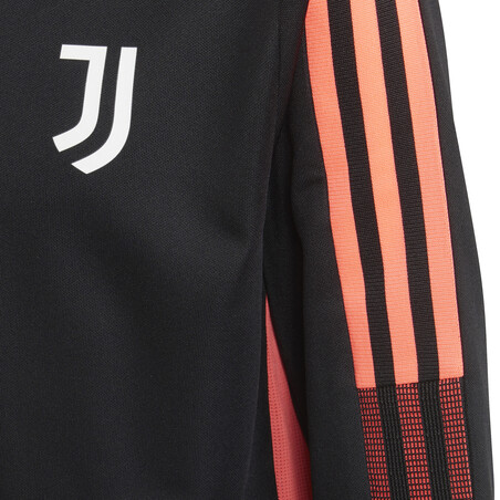 Sweat zippé junior Juventus noir rose 2021/22