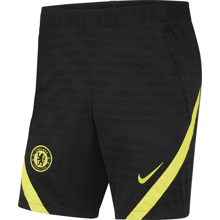 Short entraînement Chelsea Strike noir jaune 2021/22