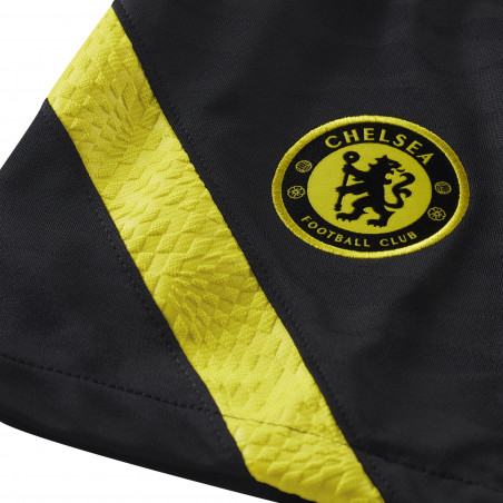 Short entraînement Chelsea Strike noir jaune 2021/22