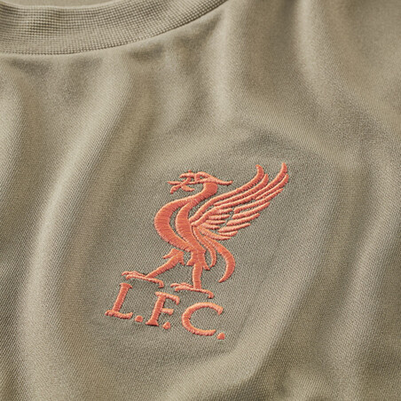 Maillot entraînement Liverpool Strike beige rouge 2021/22