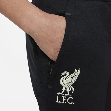 Pantalon survêtement junior Liverpool Fleece noir blanc 2021/22