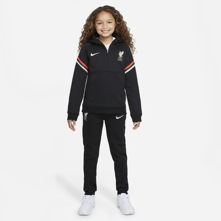 Pantalon survêtement junior Liverpool Fleece noir blanc 2021/22