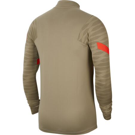 Sweat zippé Liverpool beige rouge 2021/22