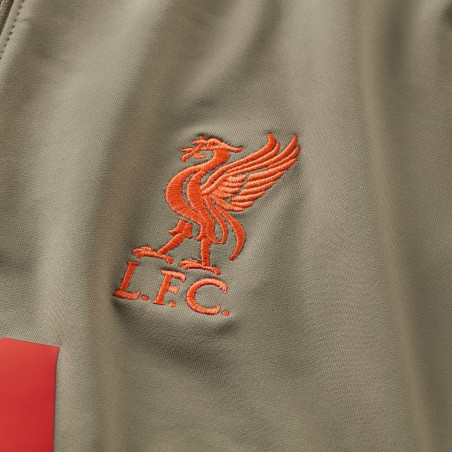 Sweat zippé Liverpool beige rouge 2021/22