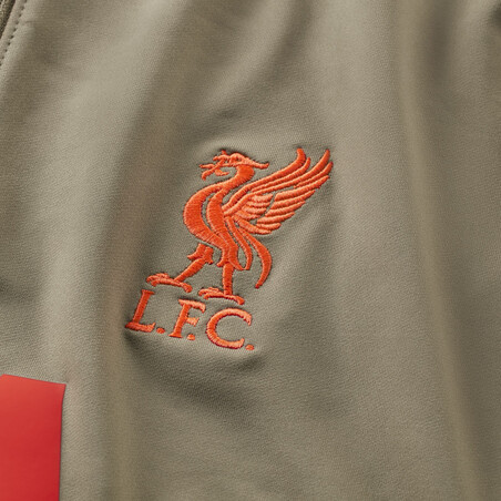 Sweat zippé Liverpool beige rouge 2021/22