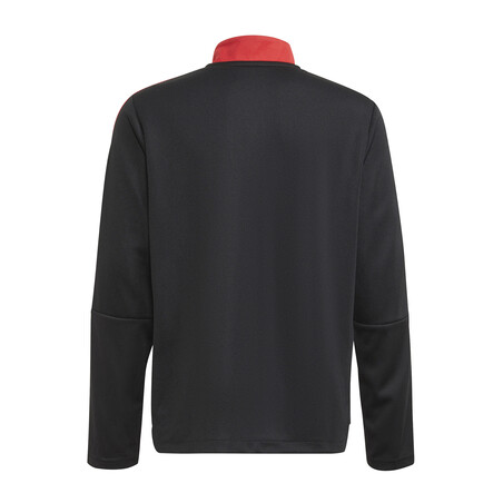 Sweat zippé junior Manchester United noir rouge 2021/22