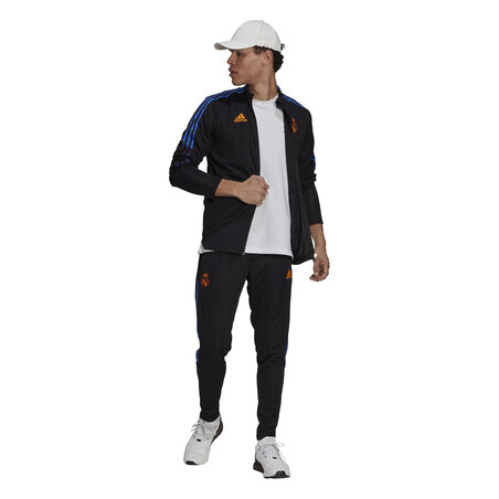 Ensemble survêtement Real Madrid noir orange 2021/22