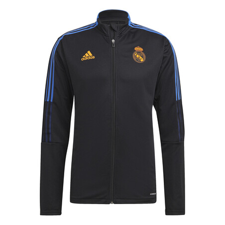 Ensemble survêtement Real Madrid noir orange 2021/22