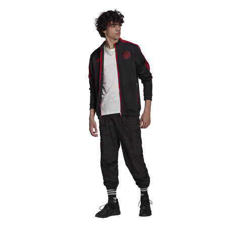 Veste survêtement Manchester United Anthem noir rouge 2021/22