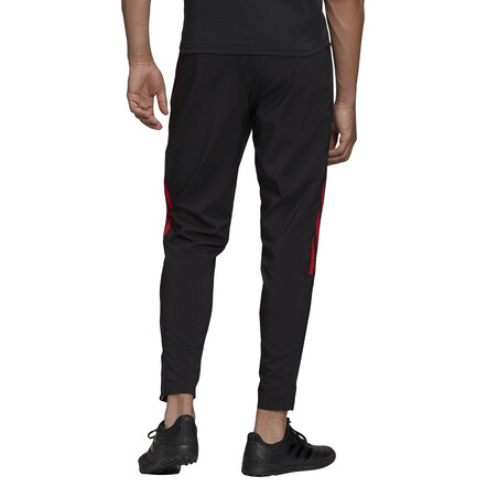 Pantalon entraînement Manchester United noir rouge 2021/22