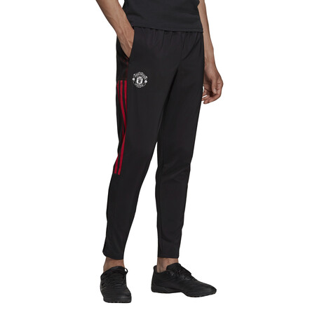 Pantalon entraînement Manchester United noir rouge 2021/22