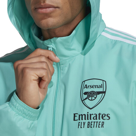 Veste imperméable Arsenal vert 2021/22