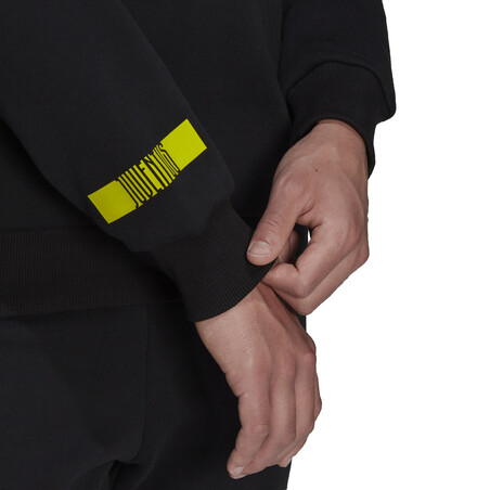 Sweat à capuche Juventus noir jaune 2021/22
