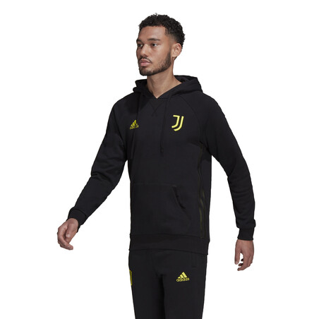 Sweat à capuche Juventus noir jaune 2021/22