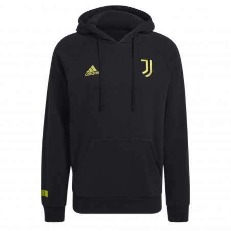 Sweat à capuche Juventus noir jaune 2021/22