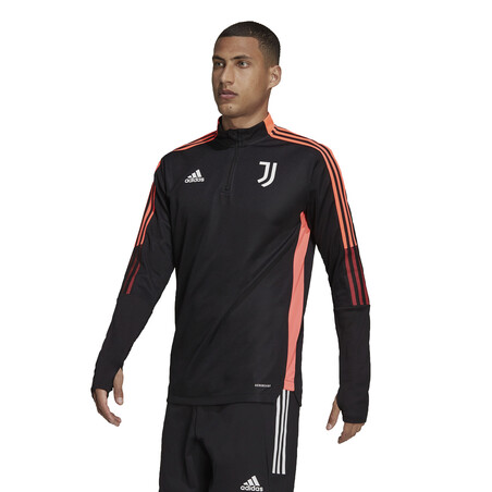 Sweat zippé Juventus noir rose 2021/22