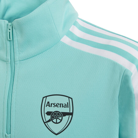 Sweat zippé col montant junior Arsenal vert 2021/22