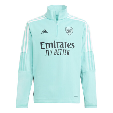 Sweat zippé col montant junior Arsenal vert 2021/22