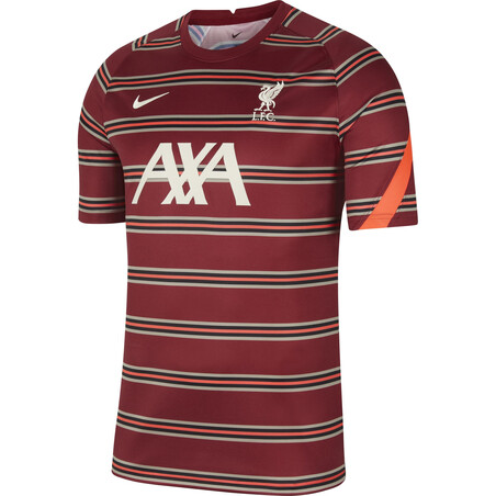 Maillot avant match Liverpool rouge 2021/22