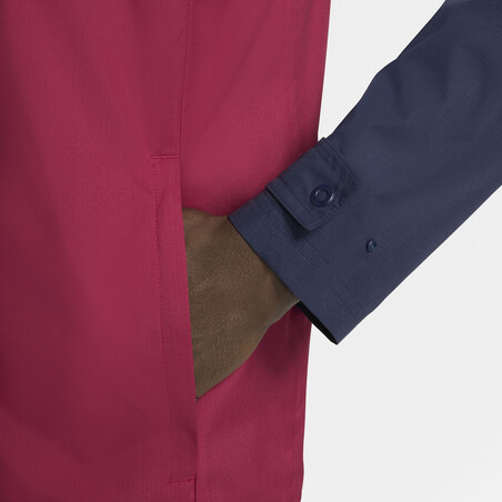 Veste imperméable FC Barcelone bleu rouge 2021/22