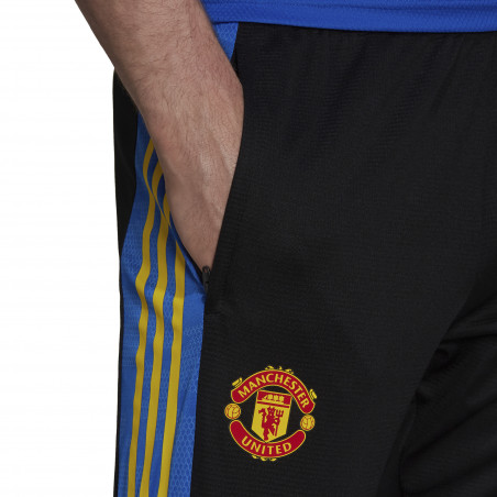 Pantalon entraînement Manchester United noir bleu 2021/22