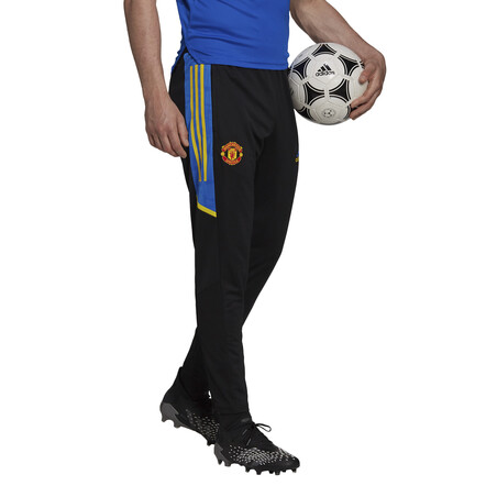 Pantalon entraînement Manchester United noir bleu 2021/22