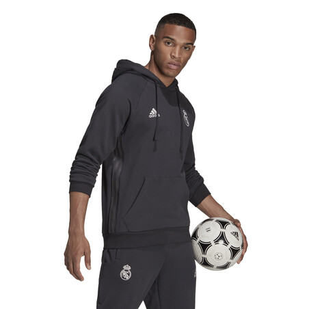 Sweat à capuche Real Madrid noir 2021/22