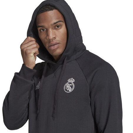Sweat à capuche Real Madrid noir 2021/22