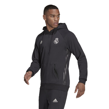 Sweat à capuche Real Madrid noir 2021/22