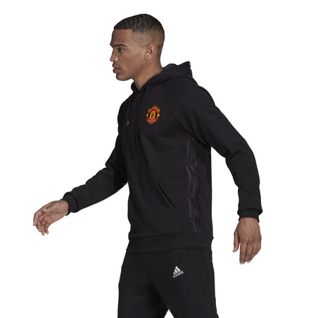 Sweat à capuche Manchester United noir 2021/22