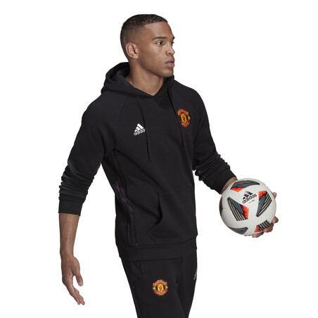 Sweat à capuche Manchester United noir 2021/22