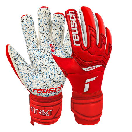Gants gardien Reusch Attrakt Fusion rouge blanc