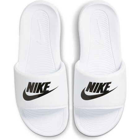 Sandales Nike Victori One blanc noir