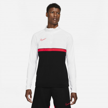 Sweat zippé Nike Academy blanc rouge 2021/22
