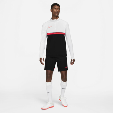 Sweat zippé Nike Academy blanc rouge 2021/22