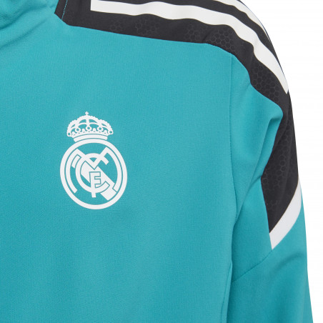Veste survêtement junior Real Madrid vert 2021/22