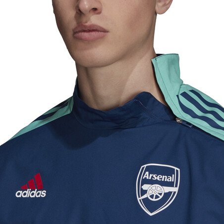 Sweat hybride Arsenal Europe bleu 2021/22