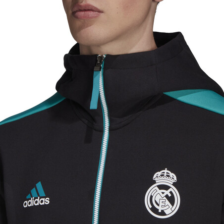 Veste survêtement Real Madrid ZNE noir bleu 2021/22