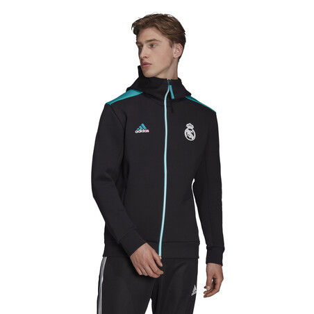 Veste survêtement Real Madrid ZNE noir bleu 2021/22