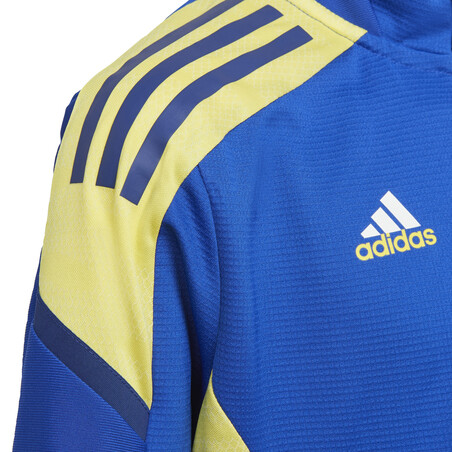 Sweat zippé junior Juventus Europe bleu jaune 2021/22