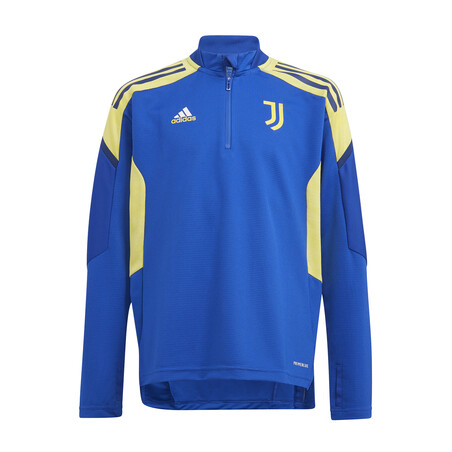 Sweat zippé junior Juventus Europe bleu jaune 2021/22