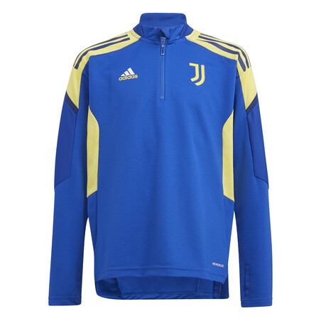 Sweat zippé junior Juventus Europe bleu jaune 2021/22