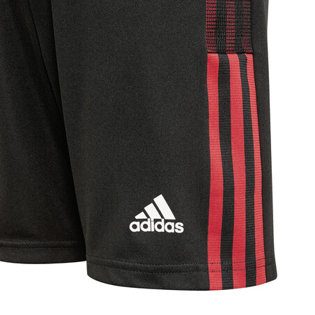 Short entraînement junior Manchester United noir rouge 2021/22