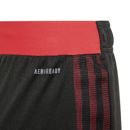 Short entraînement junior Manchester United noir rouge 2021/22