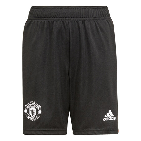 Short entraînement junior Manchester United noir rouge 2021/22