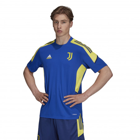 Maillot entraînement Juventus Europe bleu jaune 2021/22