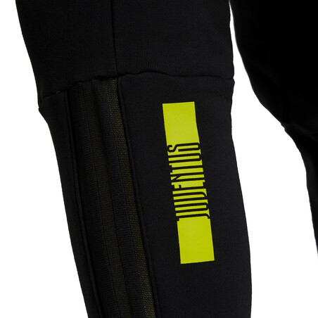 Pantalon survêtement Juventus molleton noir jaune 2021/22