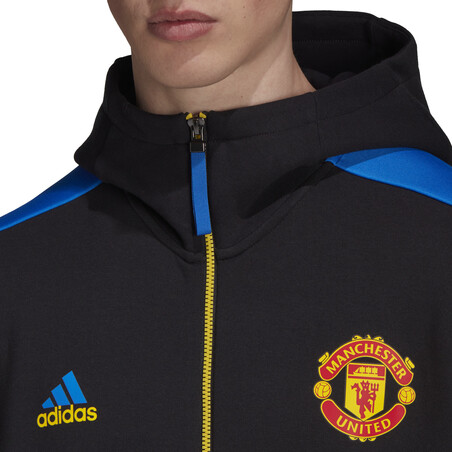 Veste survêtement Manchester United ZNE bleu noir 2021/22